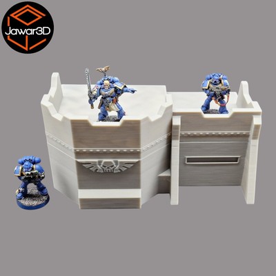 Sci-Fi Bunker Struktur - 28mm Wargaming Streuland Landschaft Tabletop