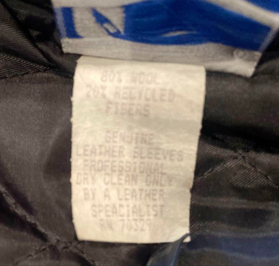 Titanic Movie Leather Wool Crew Jacket Size XL 1997 Vintage Super Rare Japan image 7