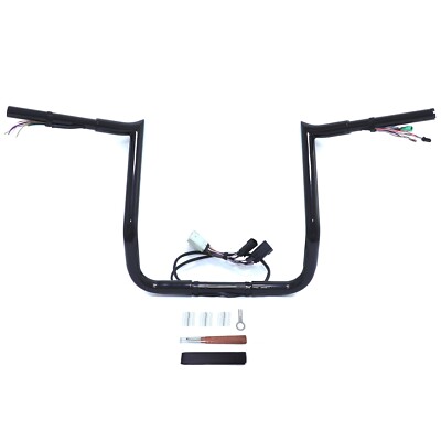 14'' Prewired Handlebar For 08-13 Harley Street Glide/Electra Glide/Ultra (Black)