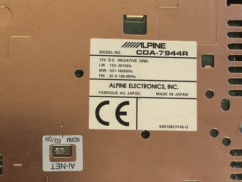 ALPINE CDA-7944R vintage flagship CD-tuner head unit - Bild 12 von 16