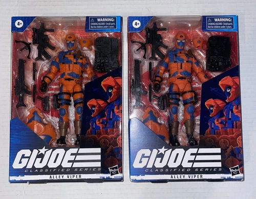GI JOE CLASSIFIED 2023 HASBRO 6” COBRA ALLEY VIPERS #34 FIGURE LOT 2