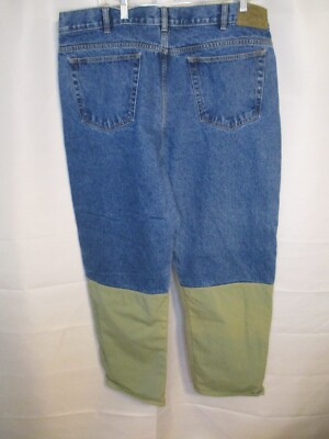Cabelas 100% Cotton 40 x 30 Med Rinse Brush Brier Hunting Jeans