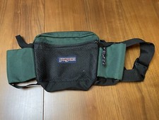 Vintage 1990s JanSport Fanny Pack Water Bottle Holders Green Made In USA