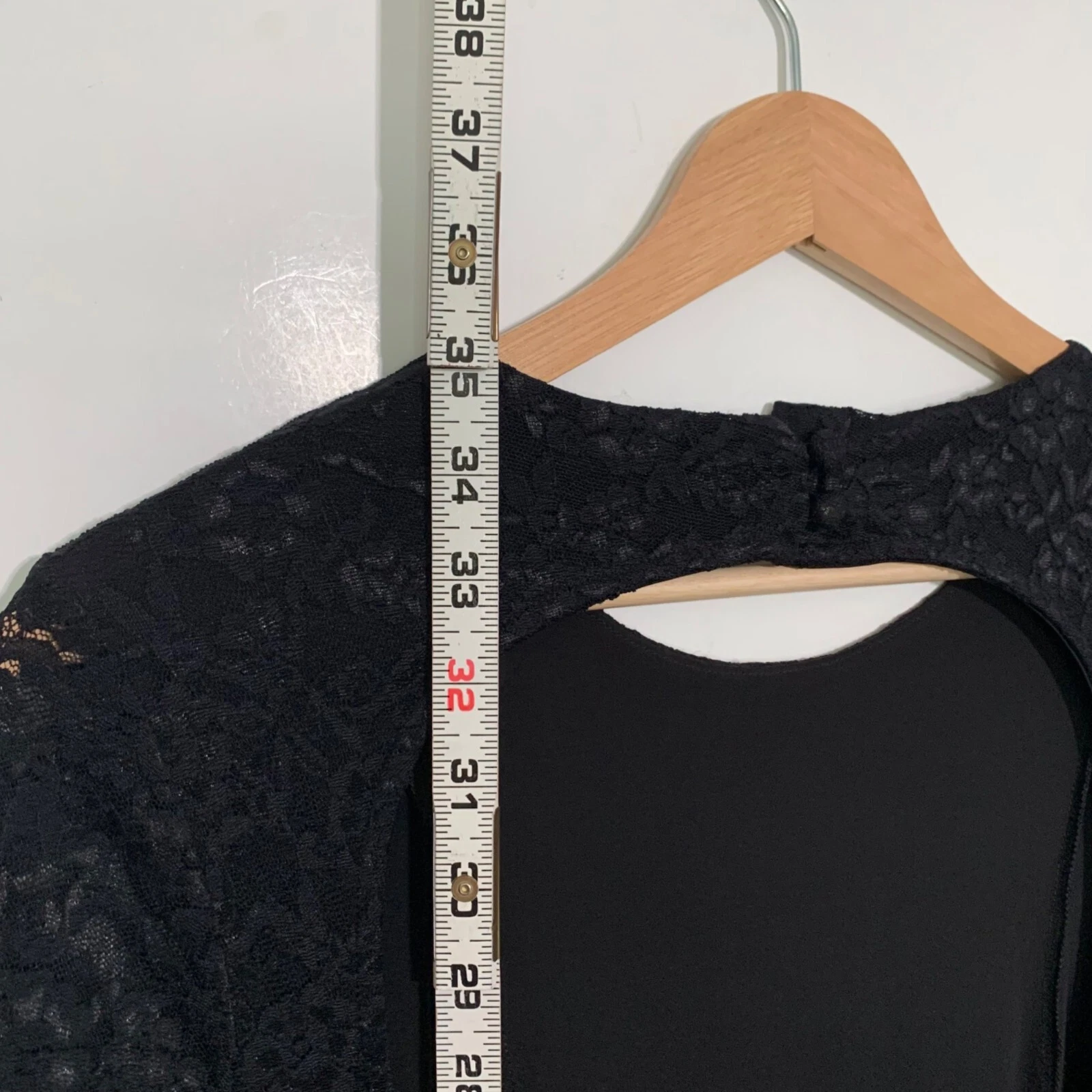UNDERCOVER Abito skater Victorias Secret nero elasticizzato pizzo schiena aperta manica 3 4 XS