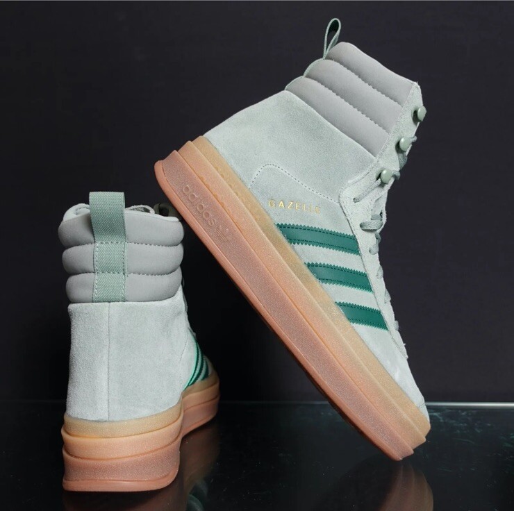 adidas gazelle silver green womens adidas Gazelle - GS
