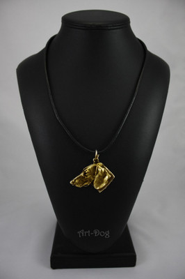 Teckel, gold covered necklace, high qauality Art Dog CA