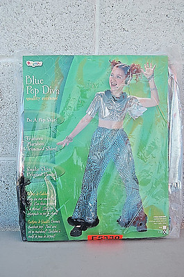 Costume Pop Diva Girl's Blue Disguise Halloween  F5330