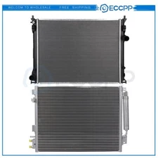 Aluminum Radiator & Condenser Cooling Kit For 2009-2014 2015 2016 Chrysler 300