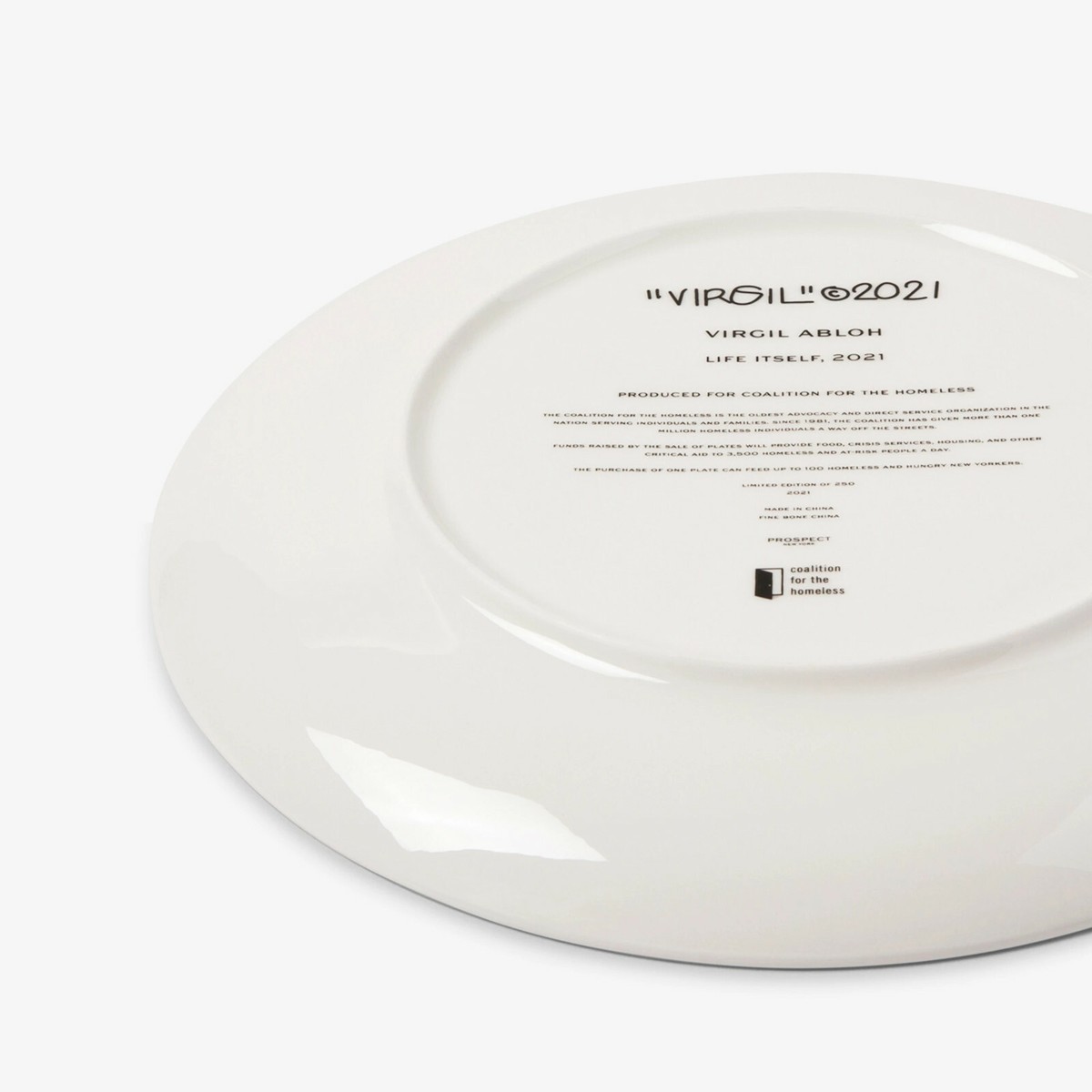Virgil Abloh “LIFE” Artist Plate Project 2021 - Artware Editions
