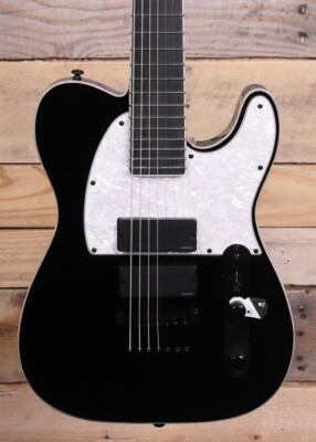 ESP LTD SCT-607 Baritone 7-String Electric Guitar Black  w/ Case