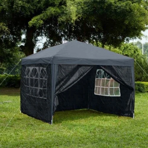 3x3M Heavy Duty plug-in Gazebo Marquee Canopy Waterproof Garden Patio Party