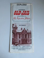 ST. AUGUSTINE FLORIDA Authentic OLD JAIL vintage BROCHURE