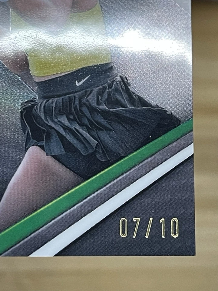 2024 TOPPS GRAPHITE TENNIS ACE RELICS WHITE REFRACTOR ALEXANDRA EALA 07/10 - Image 3 of 4