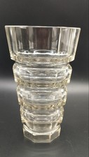 Art Déco Kristall Glas Vase vmtl Moser Karlsbad 1930er.