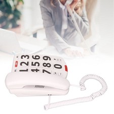 Big Button Telephone Large Adjustable Volume Last Number Redialing Corded