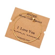 Morse Code Bracelets for Women I Love You Girlfriend Gifts for Women Wife Girlfr