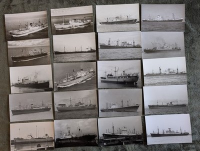 Bulk Lot 373 - EX UK Frachtschiffe alle benannt - 20, 5,5'' x 3,5'' Fotos