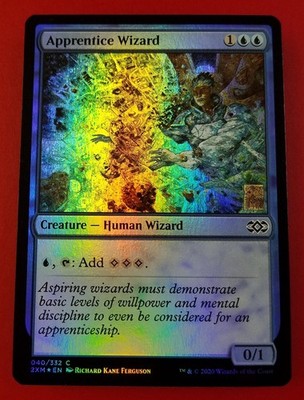 1x Apprentice Wizard | FOIL | Double Masters | MTG Magic Cards