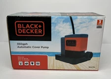 BLACK+DECKER Swimming Pool Cover Pump, 350 GPH Automatic NEW