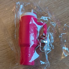 Mini Tumbler Keychain , Stanley Chapstik  Holder, Mini Cup Keychain Bright Pink