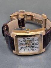 Rotary Men’s Editions 1895 Automatic R.Gold Brown Leather Strap WatchGLE00008/21