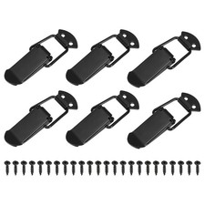 6Pcs Spring Loaded Toggle Latch, 2.99" x 1.26", Black Clasp Buckle Latch
