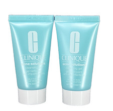 Clinique Acne Solutions Cleansing Gel Salicylic Acid 2oz total Lot of 2  SEE