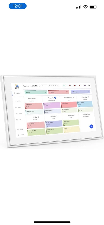 Imlife Touch time Smart Calendar 10.1 screen size Internet compatible Brand New - Image 3 of 4