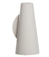 Vase Blumenvase Modern Keramik Rund Cremeweiß KegelföRmig H 33Cm D 16 Cm Gilde