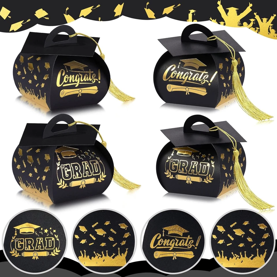 30件装毕业帽礼品盒毕业派对礼品糖果盒零食盒 — 第 4/4 张图片