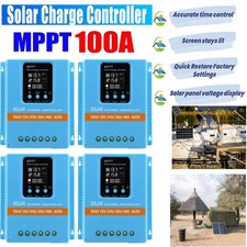 4PC 4800W 100A MPPT Solar Charge Controller 12V/24V/36V/48V Battery PV Regulator