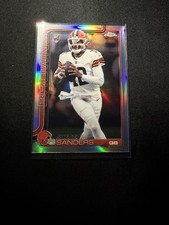 Topps Chrome 2025 Shedeur Sanders Rookie Refractor #315 Cleveland Browns NFL