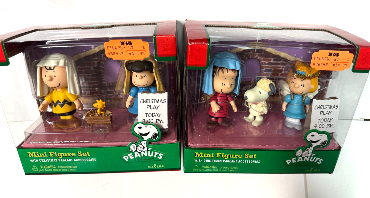 Peanuts Christmas Pageant Charlie Brown Lucy & Woodstock Mini