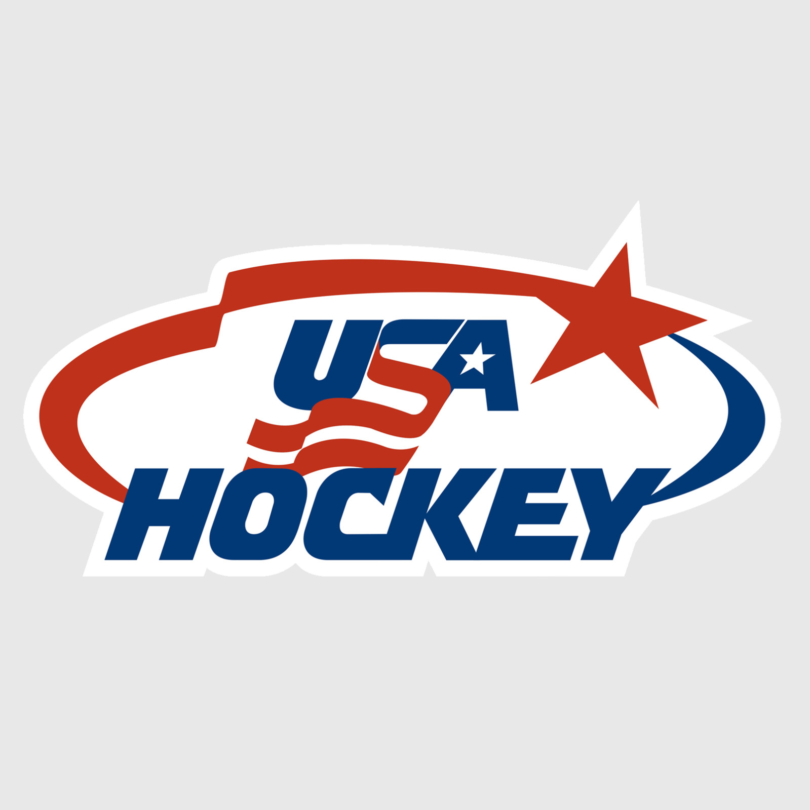 Weather Resistant Vinyl Sticker/Decal - Team USA Hockey Badge 01