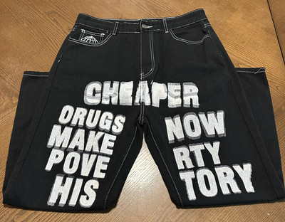 Minus Two Y2K Rare Cheaper D rugs Make Poverty History Size 32 Pants