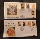 GB FDC - 1990 BENHAM BLCS49 BLCS49b 150th Anniv. RSPCA Cat World Battersea Londo