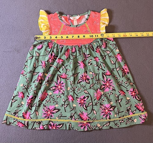 Matilda Jane Tunic Top Dress Sights to See Floral Ruffles Camp Girls Size 10 MJC - Picture 4 of 12