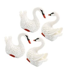  4 stücke Harz Schwan Schmuck Micro Landschaft Ornament Schwan Handwerk Decor