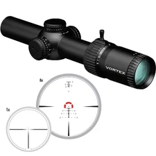 Vortex Strike Eagle 1-8x24mm Rifle Scope AR-BDC 30mm Tube SFP Precision Shooting