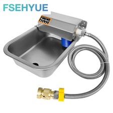 Outdoor Dog Water Bowl Automatic Dispenser Drinking Water Bowl Stainless Steel