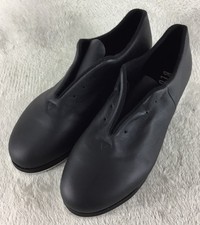 Bloch Mega Tap-Flex Dance Shoes Women's 8 M Black Leather Lace Up New