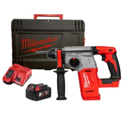 Milwaukee M18 BLH-501X SDS Plus Rotary Hammer 18V 5.0Ah Kit Case