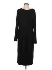H By Halston Women Black Casual Dress L