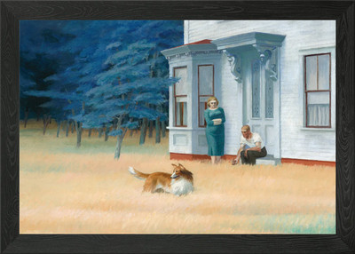 Cape Cod Abend Gemälde von Edward gerahmt Wandbild Poster Leinwanddruck Bild