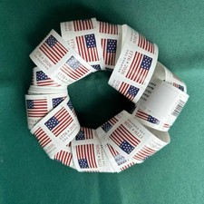 10 Roll of 100, 2026 Flag Forever Stamps, Navy Pier Design, MNH