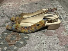 Alex Marie Colorful Mosaic Slingback Flats Size 8.5