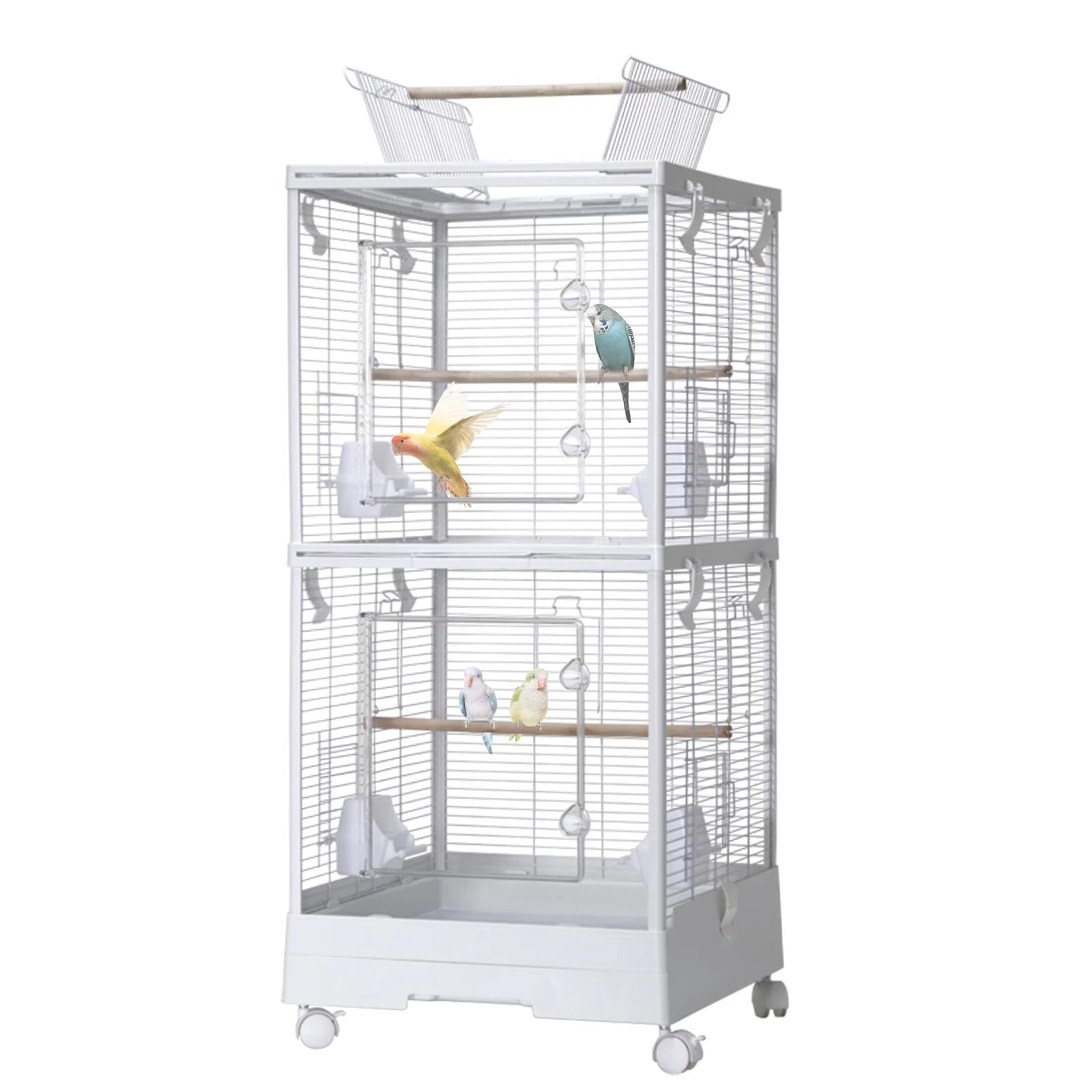 Large Open Play-Top Parrot Cage For Cockatiel Macaw Conure African Grey Conures