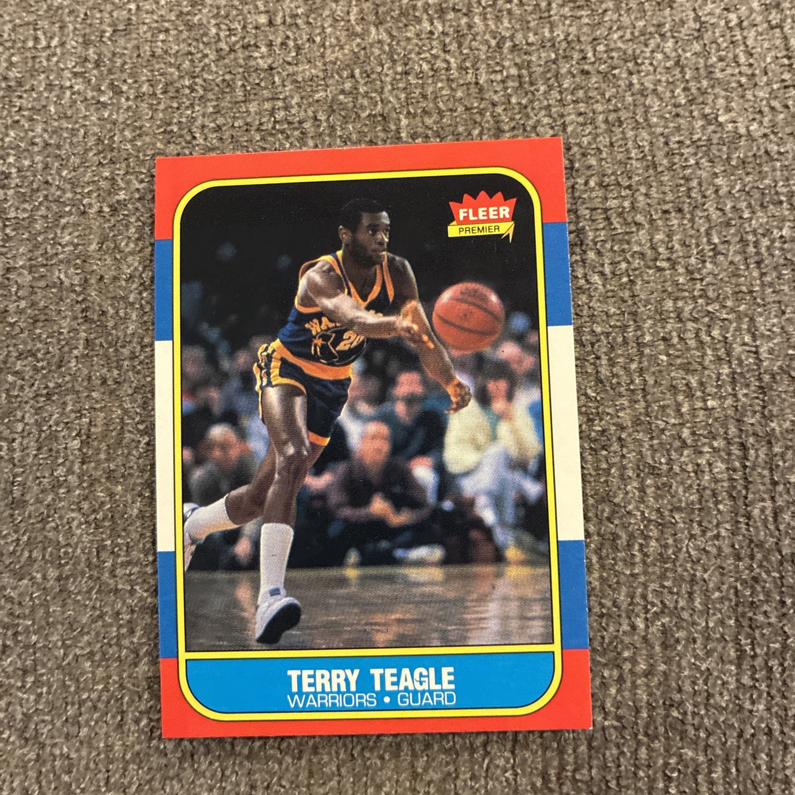 1986-87 Fleer - Terry Teagle #107 Golden State Warriors Nm Mt Free Shipping