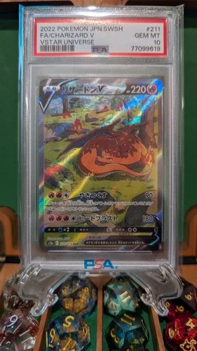 2022 POKEMON JPN SWORD & SHIELD VSTAR UNIVERSE #211 FULL ART/CHARIZARD V PSA 10