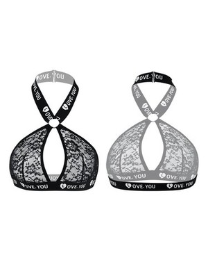 ADSEXY Womens Wireless Bras Comfortable Push Up Bra Black See Medium, 